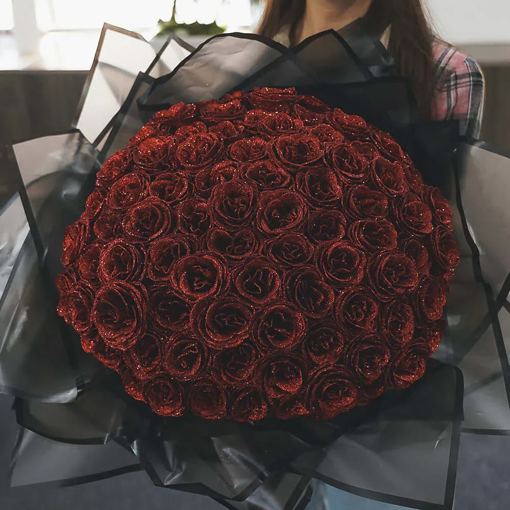 Glitter Rose Bouquet - An Ideal Expression of Love