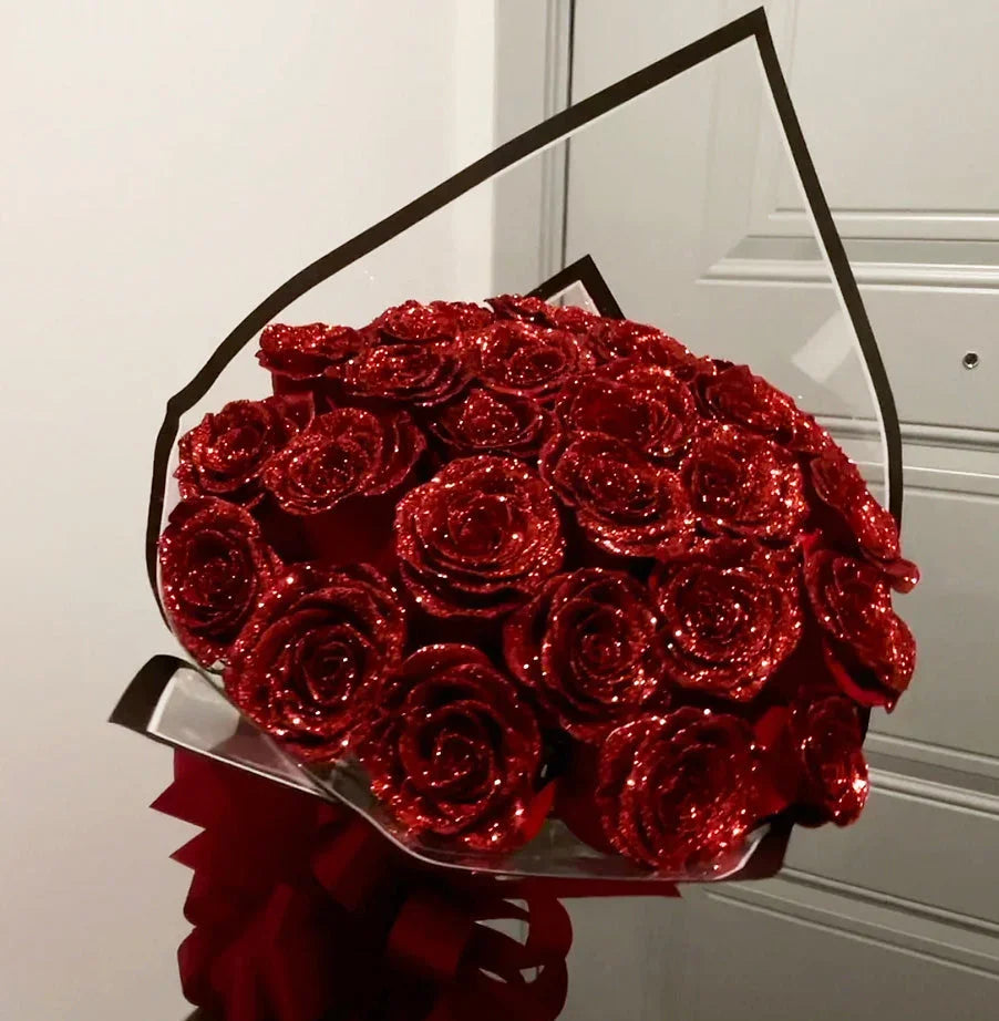 Glitter Rose Bouquet - An Ideal Expression of Love