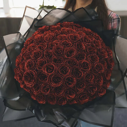 Glitter Rose Bouquet - An Ideal Expression of Love