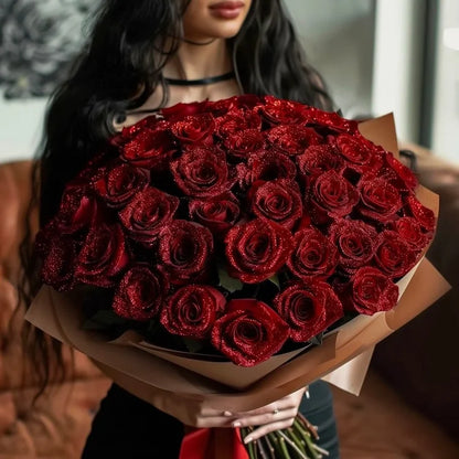 Glitter Rose Bouquet - An Ideal Expression of Love