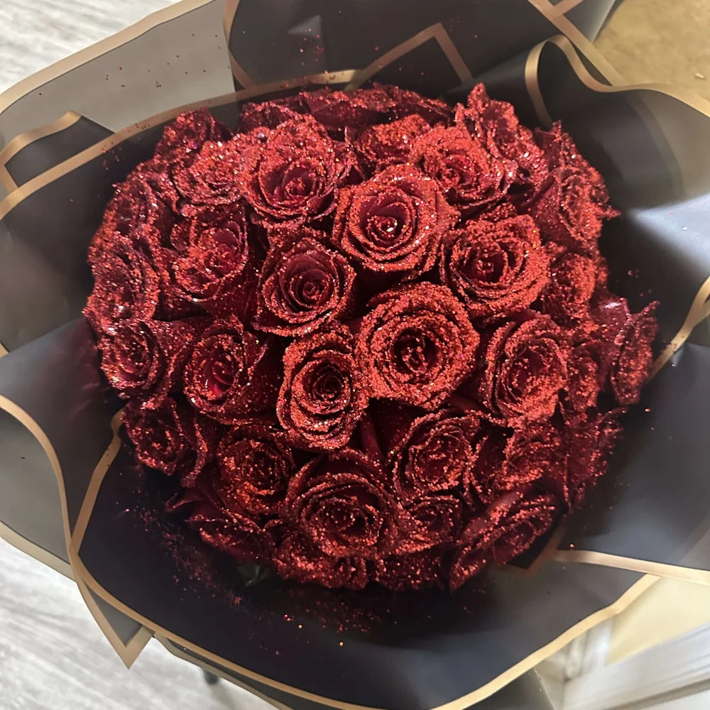 Glitter Rose Bouquet - An Ideal Expression of Love