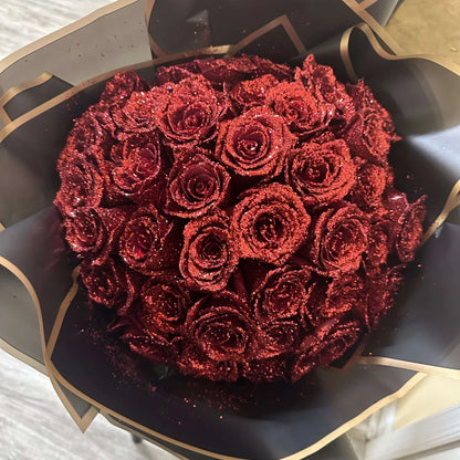 Glitter Rose Bouquet - An Ideal Expression of Love