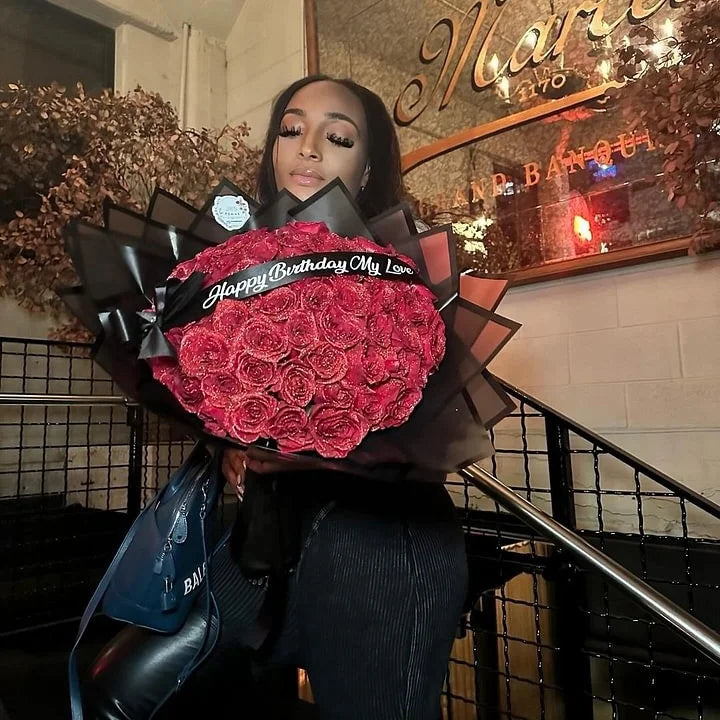 Glitter Rose Bouquet - An Ideal Expression of Love